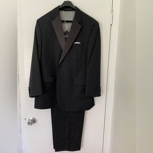 Calvin Klein Black Two Button Tuxedo 48R.  Excellent condition, worn once. $95